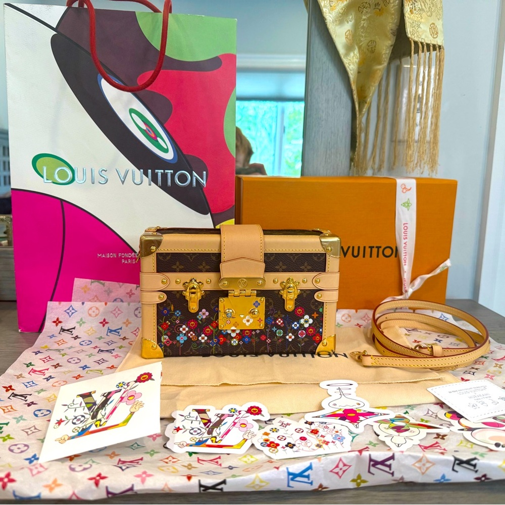 ***SOLD***Louis Vuitton X Murakami 2025 Petite Malle Superflat Limited Bag- NWOT - Picture 1 of 13